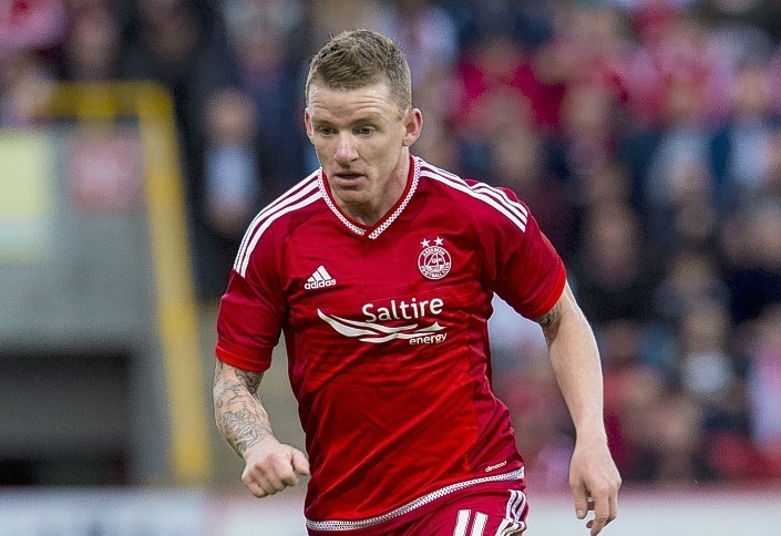 Jonny Hayes: The Irishman will line up for Aberdeen against Partick Thistle this evening.