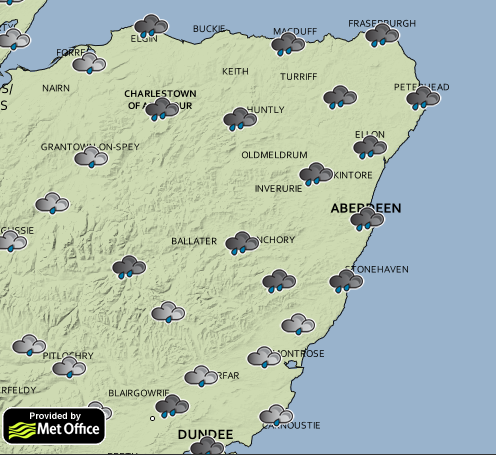 Plenty of rain can be expected across the north-east tomorrow