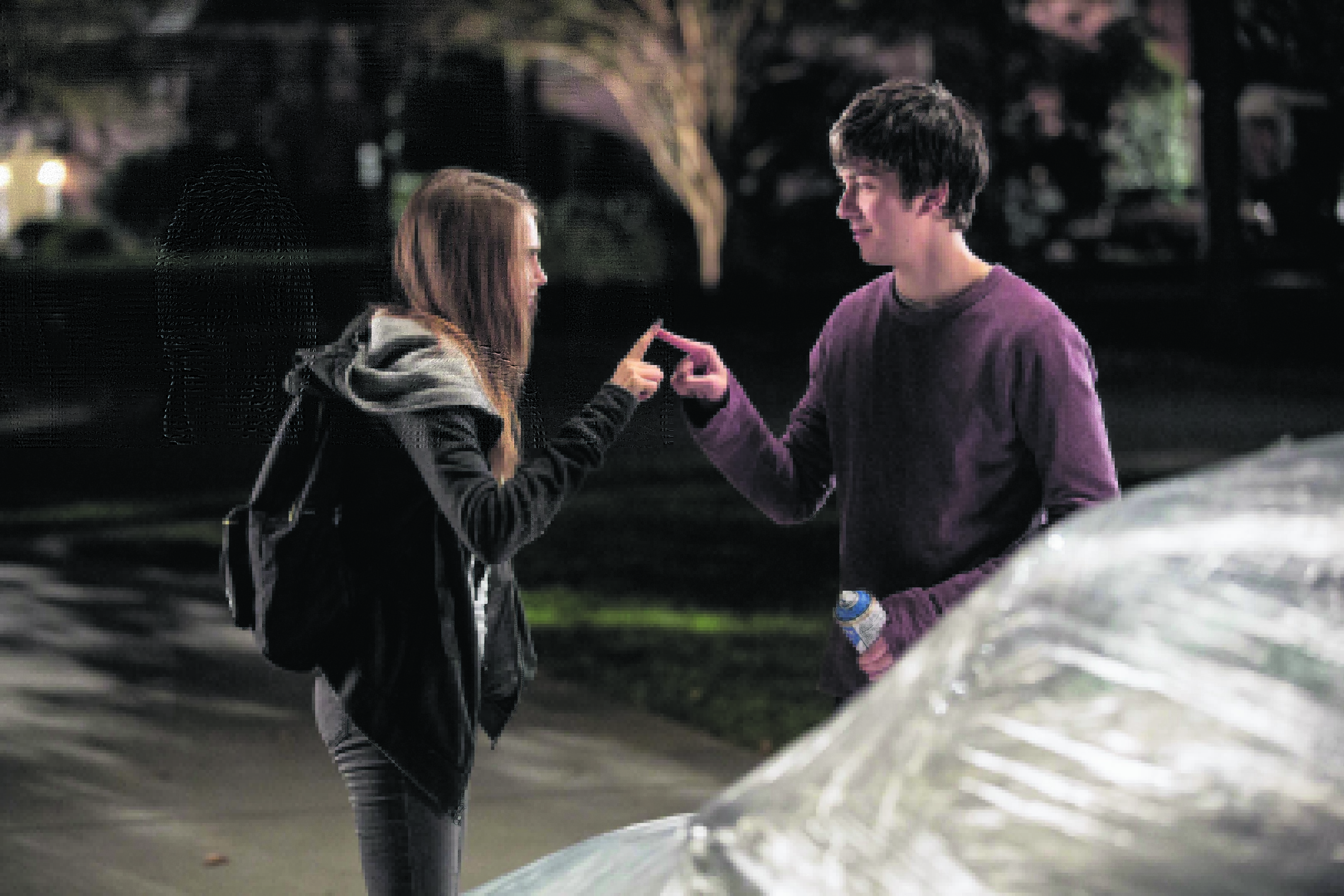 Cara Delevingne and Nat Wolff  in Paper Towns