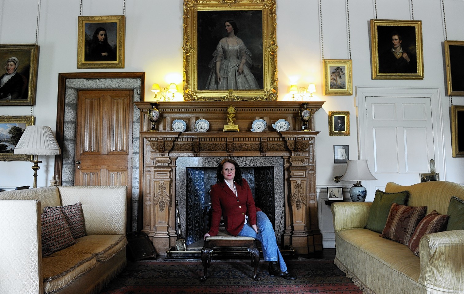 Drum Castle manager Alison Burke inside the historic building