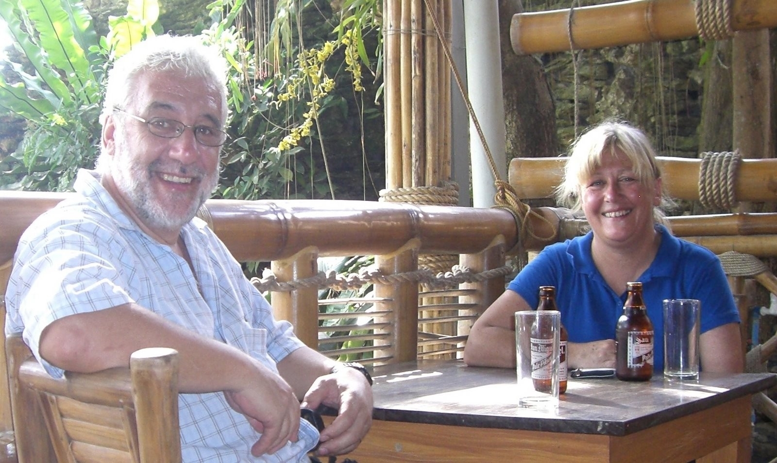 Dr Bill Murdoch and Debbie Gourlay in Malawi