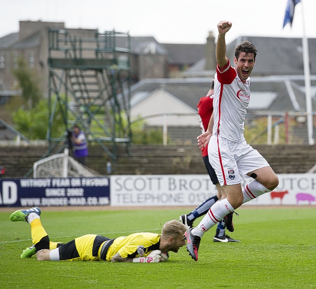 Brian Graham scored in the 3-3 draw against Dundee last season.