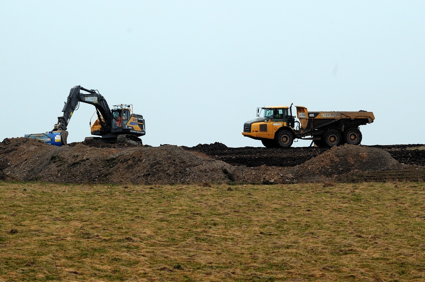 Councillors will consider plans to infill an illicit borrow pit at Bruntlands, Whitecairns. Picture by Kenny Elrick