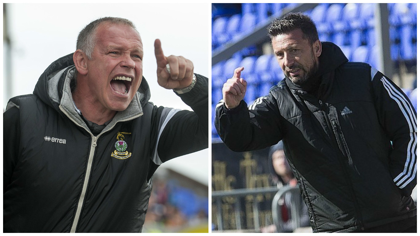 John Hughes and Derek McInnes will go head-to-head this afternoon