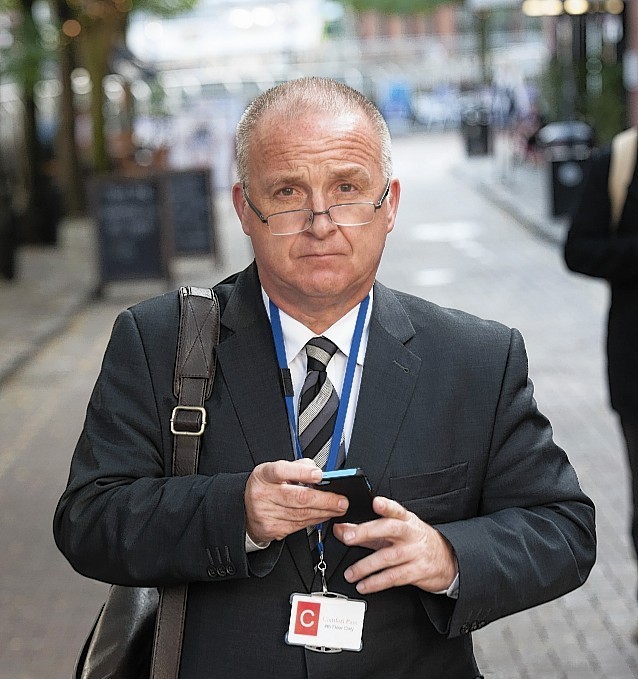 Dr Gordon Carter, pictured outside the hearing