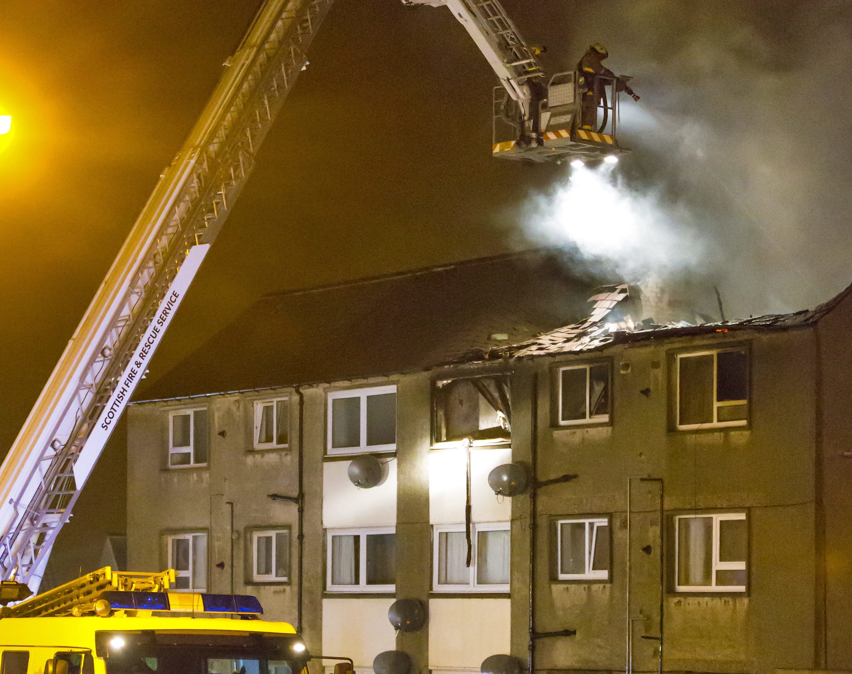 The fatal fire at Newtown Drive in Macduff.