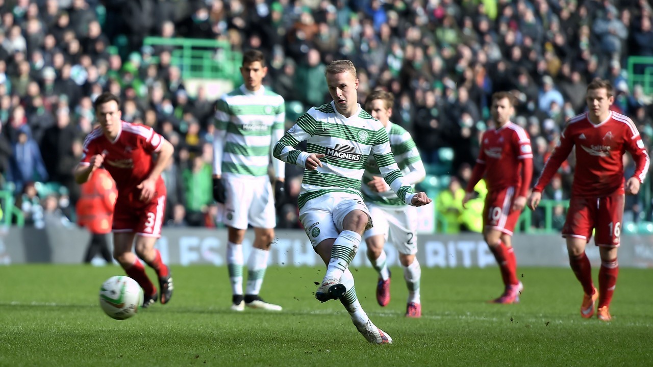 Griffiths slots home from the penalty spot to open the scoring