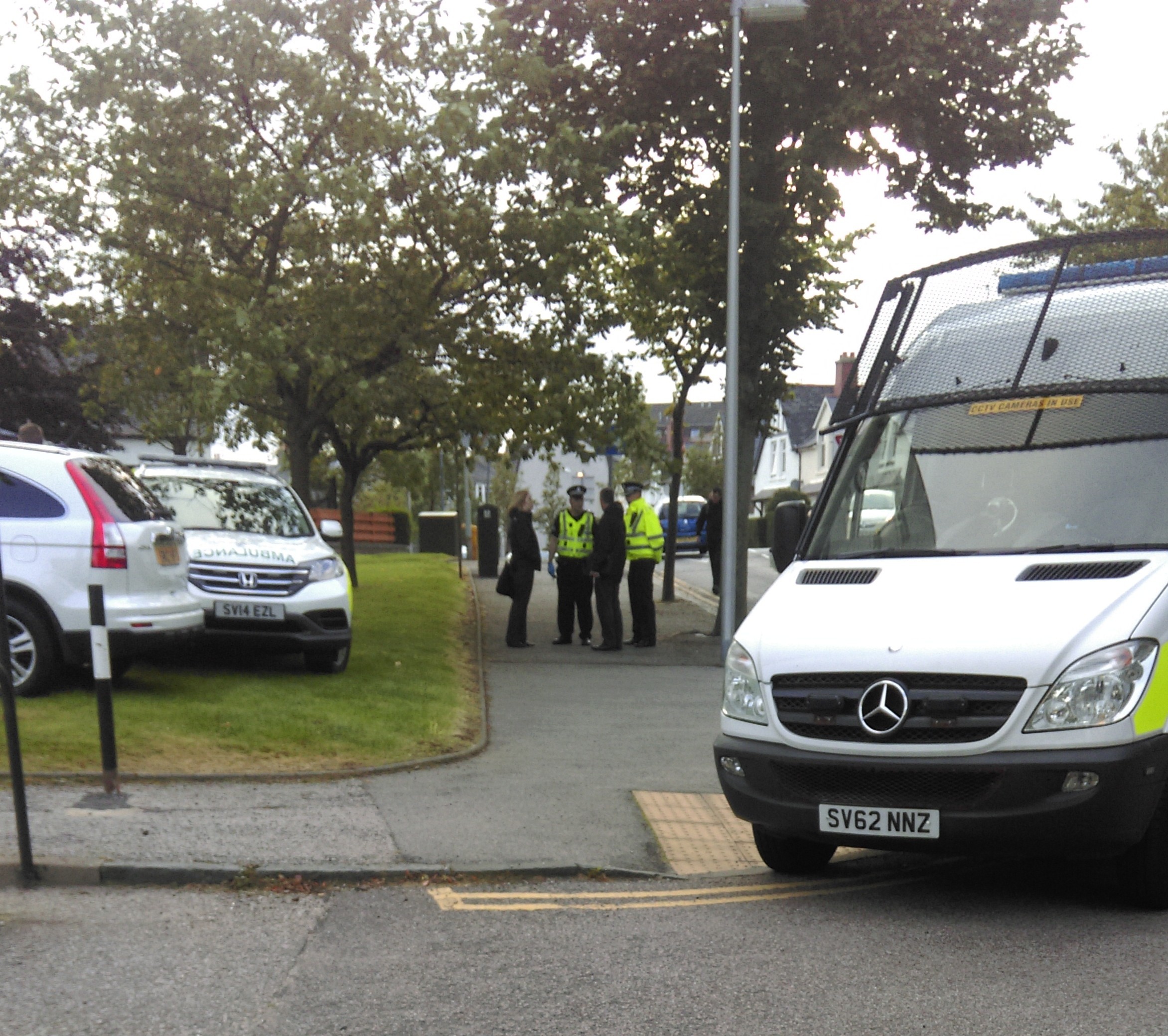 Police on the Scene at Gairn Court