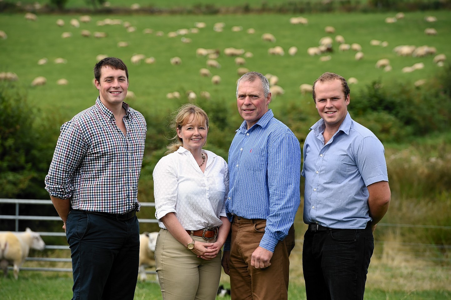 Last year's winners - Gregor, Carole, William and Bruce Ingram.