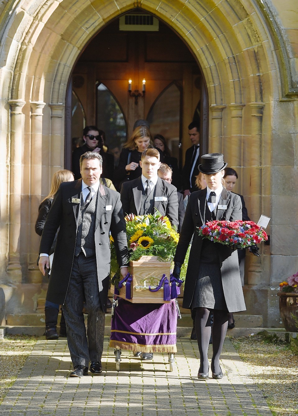 The funeral took place in Dornoch Cathedral