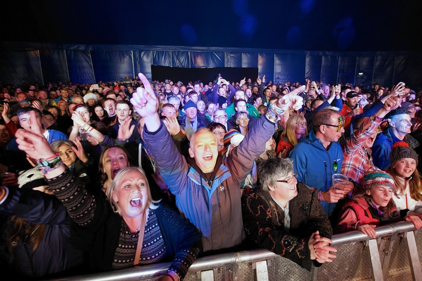 The Loopallu fans of all ages clearly enjoy the show.