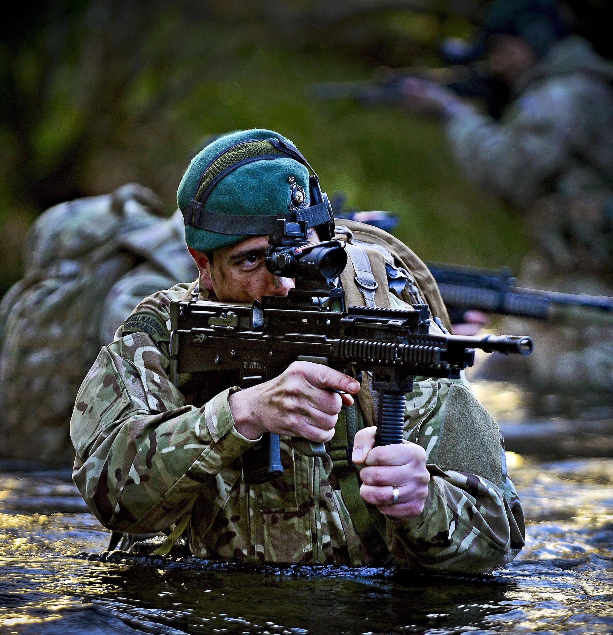 Marines in a practice operation near Bute