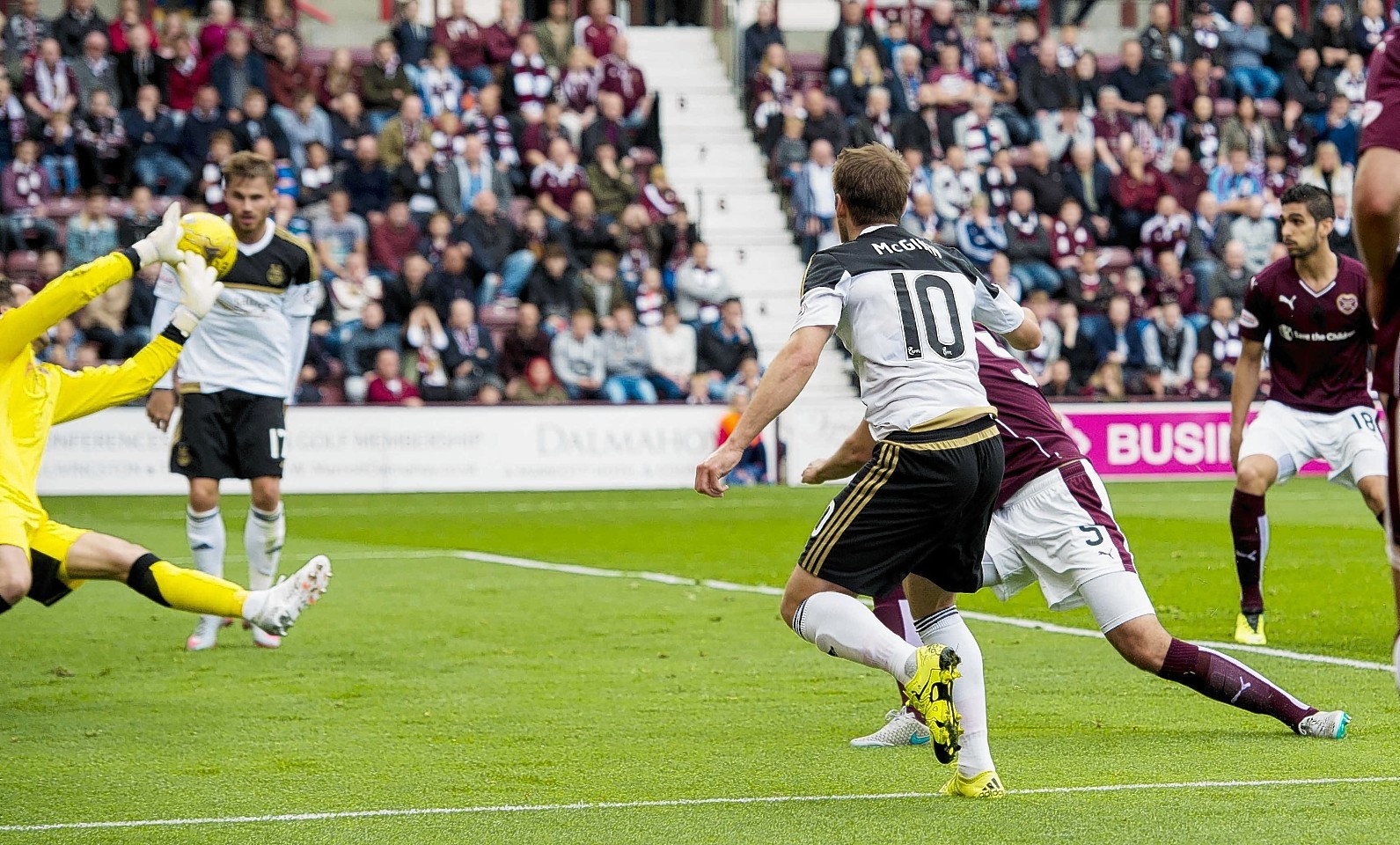 McGinn (10) hammers the ball home to double the lead for his side