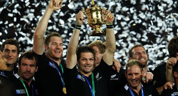 New Zealand claimed the Webb Ellis trophy in 2011
