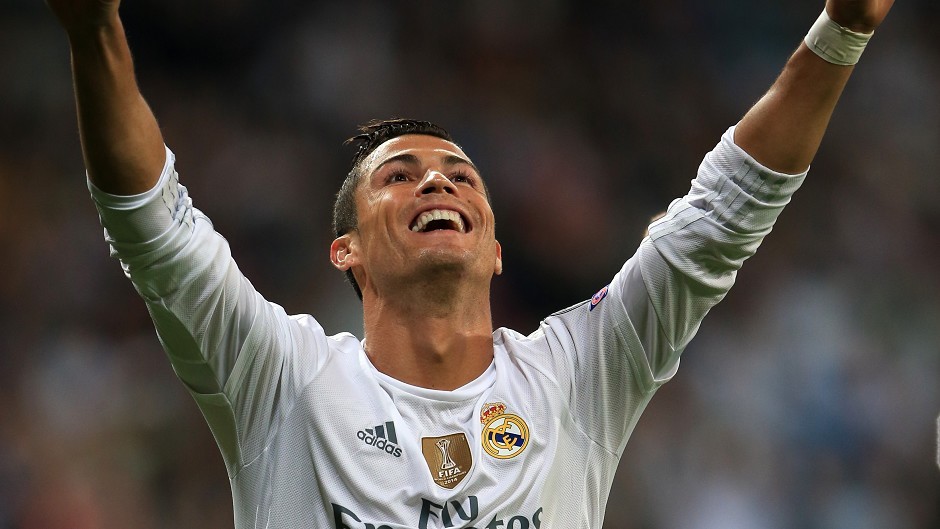 Real Madrid's Cristiano Ronaldo is another cheery chappy on Twitter