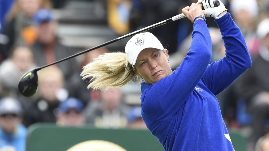 Suzann Pettersen is aiming to lead Europe to a hat-trick of wins in the Solheim Cup this week. Image: PA