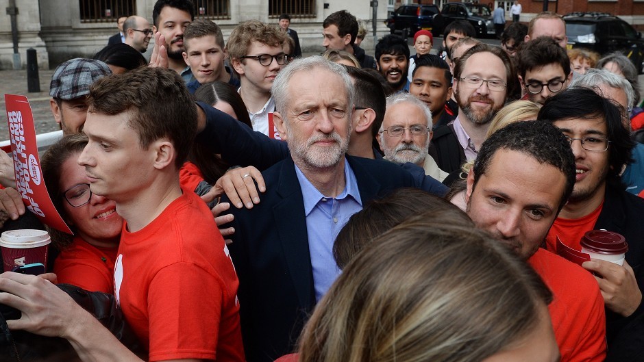 Labour leadership contender Jeremy Corbyn arrives to hear the result of the contest