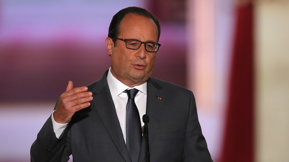 French President Francois Hollande 