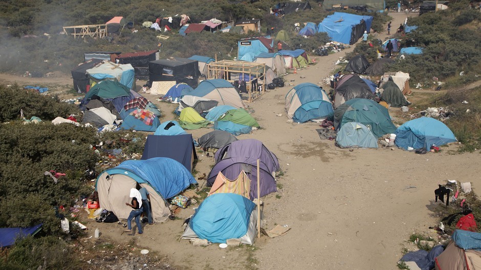 Britons are delivering supplies to migrants living in a Calais camp