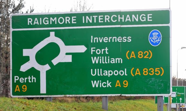 The accident happened on the Raigmore Interchange