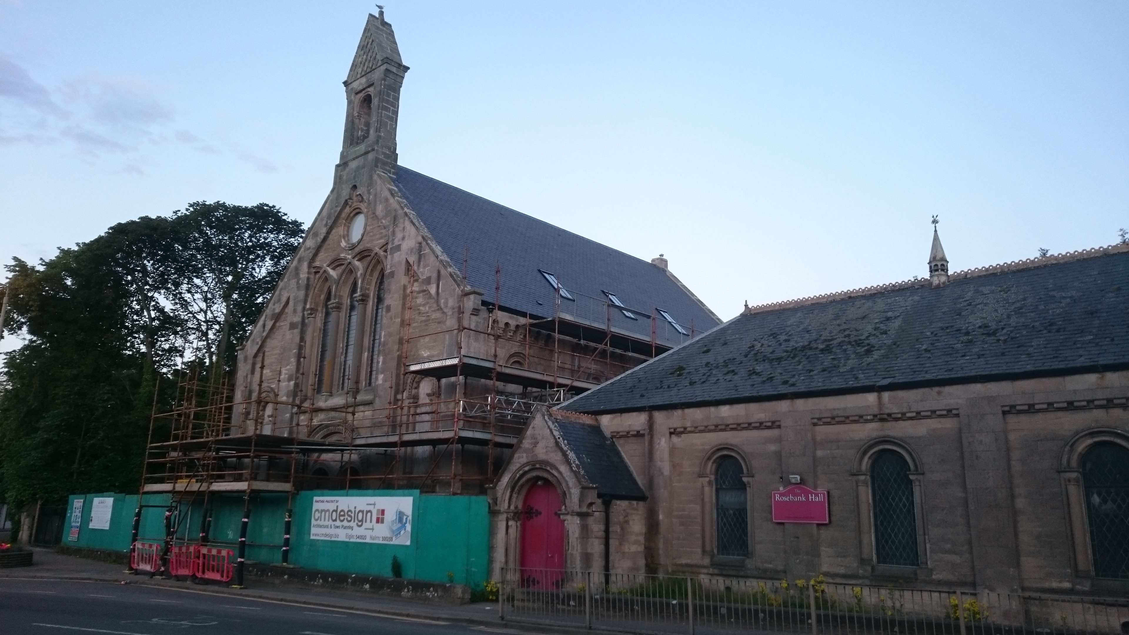 Rosebank Church during the redevelopment