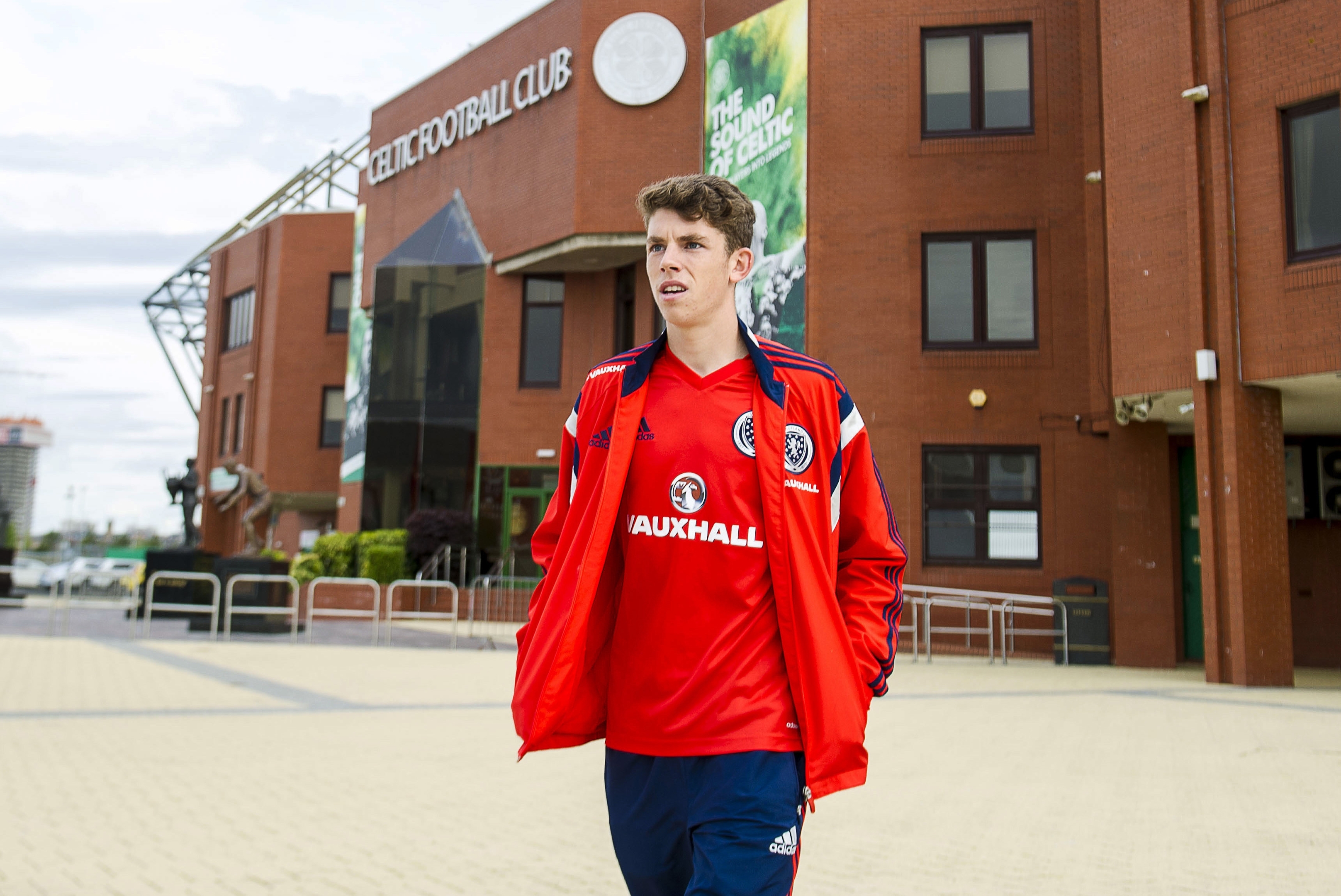 Ryan Christie leaves Celtic Park after holding talks with the club