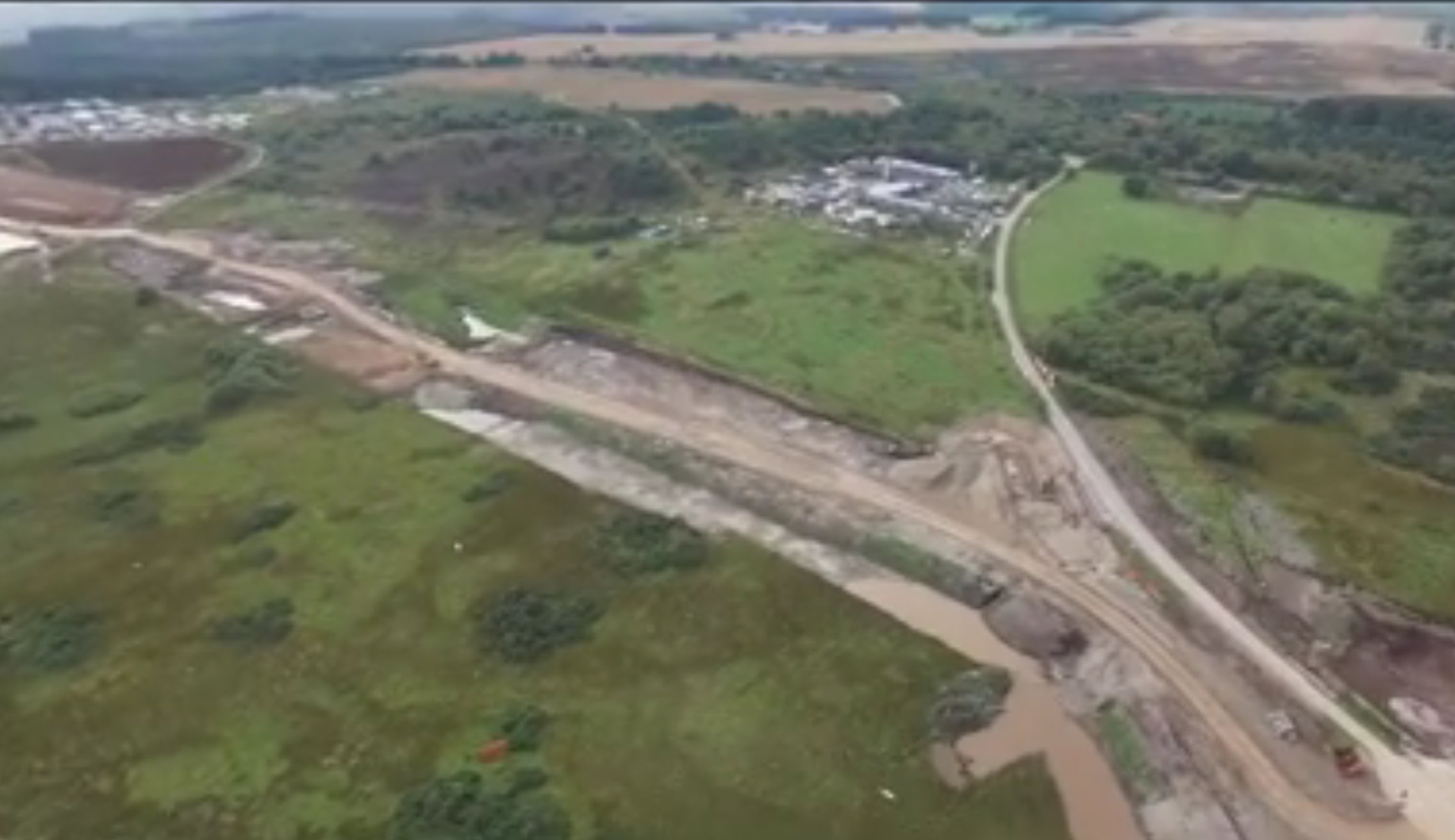 Drone footage shows how work is coming along on the new Aberdeen bypass