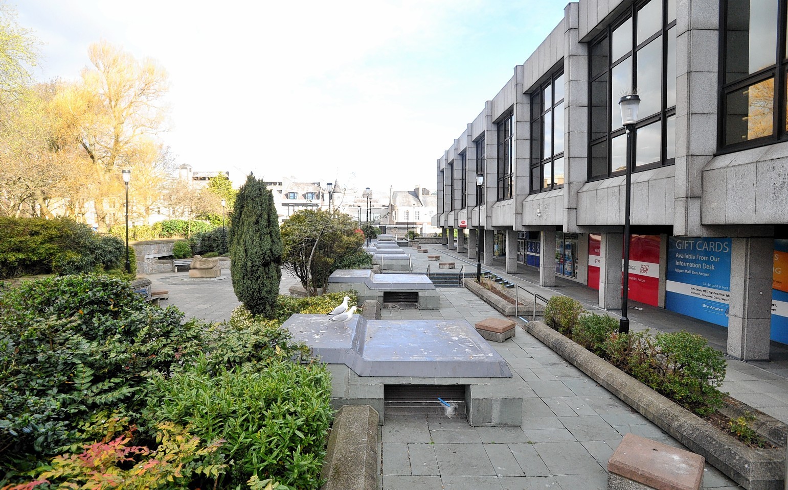 The roof area on top of the St Nicholas Centre