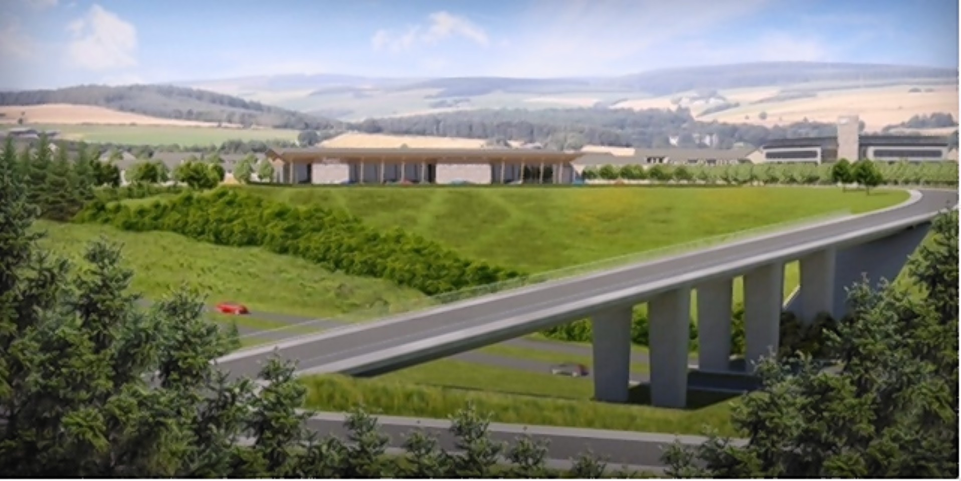 A new road bridge over the A90 is included in the plans