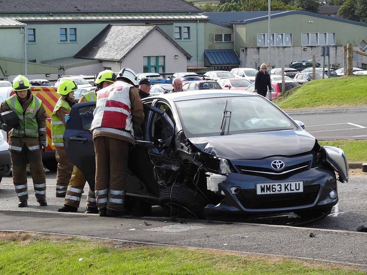 The two car crash on Stornoway