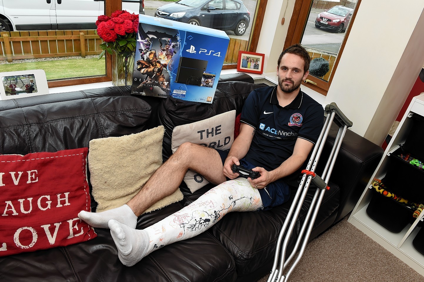 Turriff United defender Stuart Cumming recuperating at home in New Deer