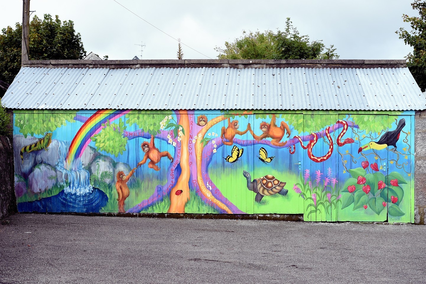 A mural at Culter Primary School