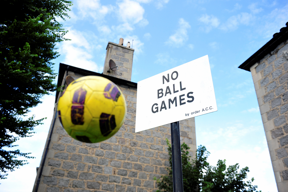All of the No Ball Games signs in Aberdeen will be removed by next August.