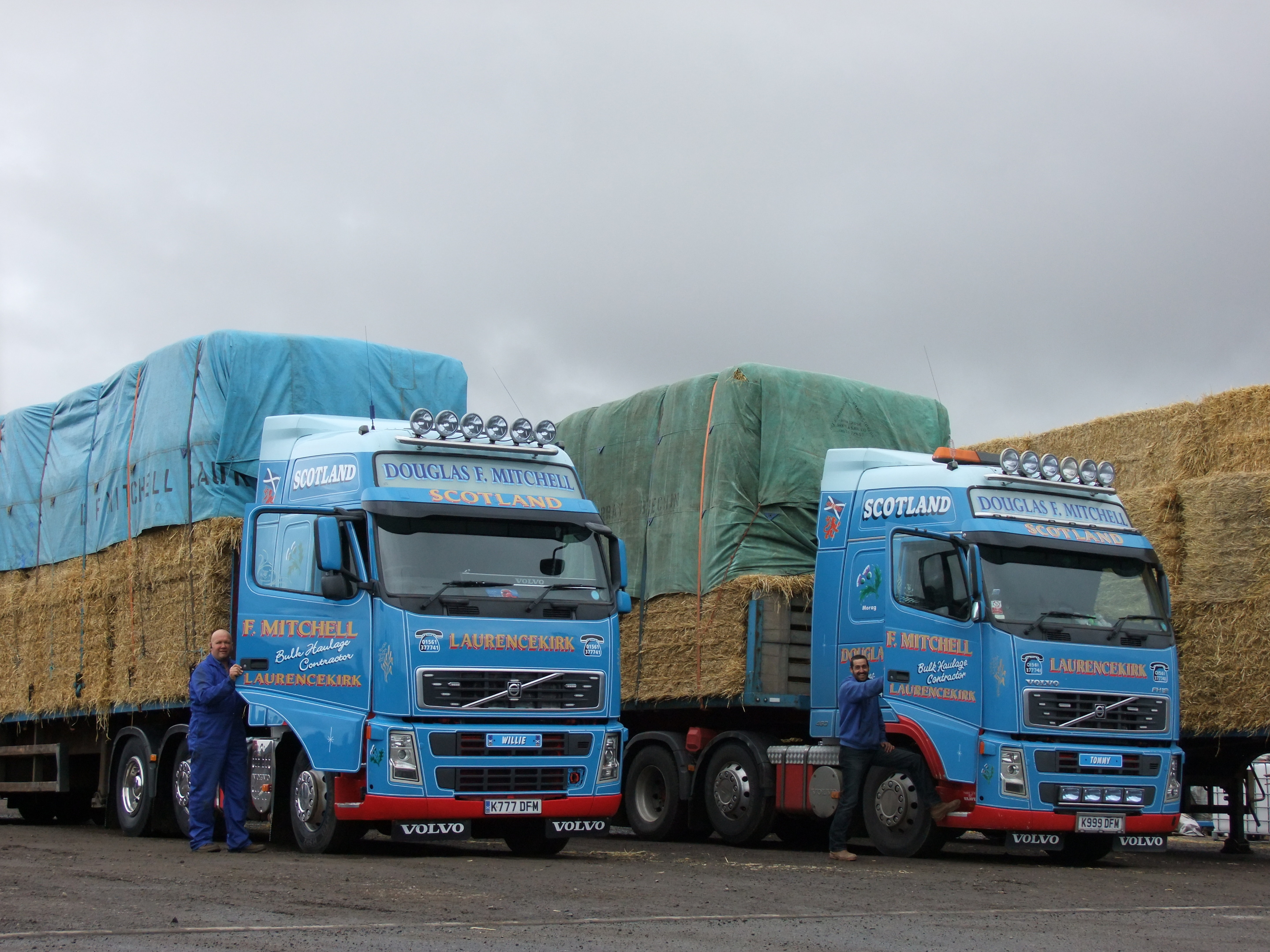 Loads of straw bound for Orkney