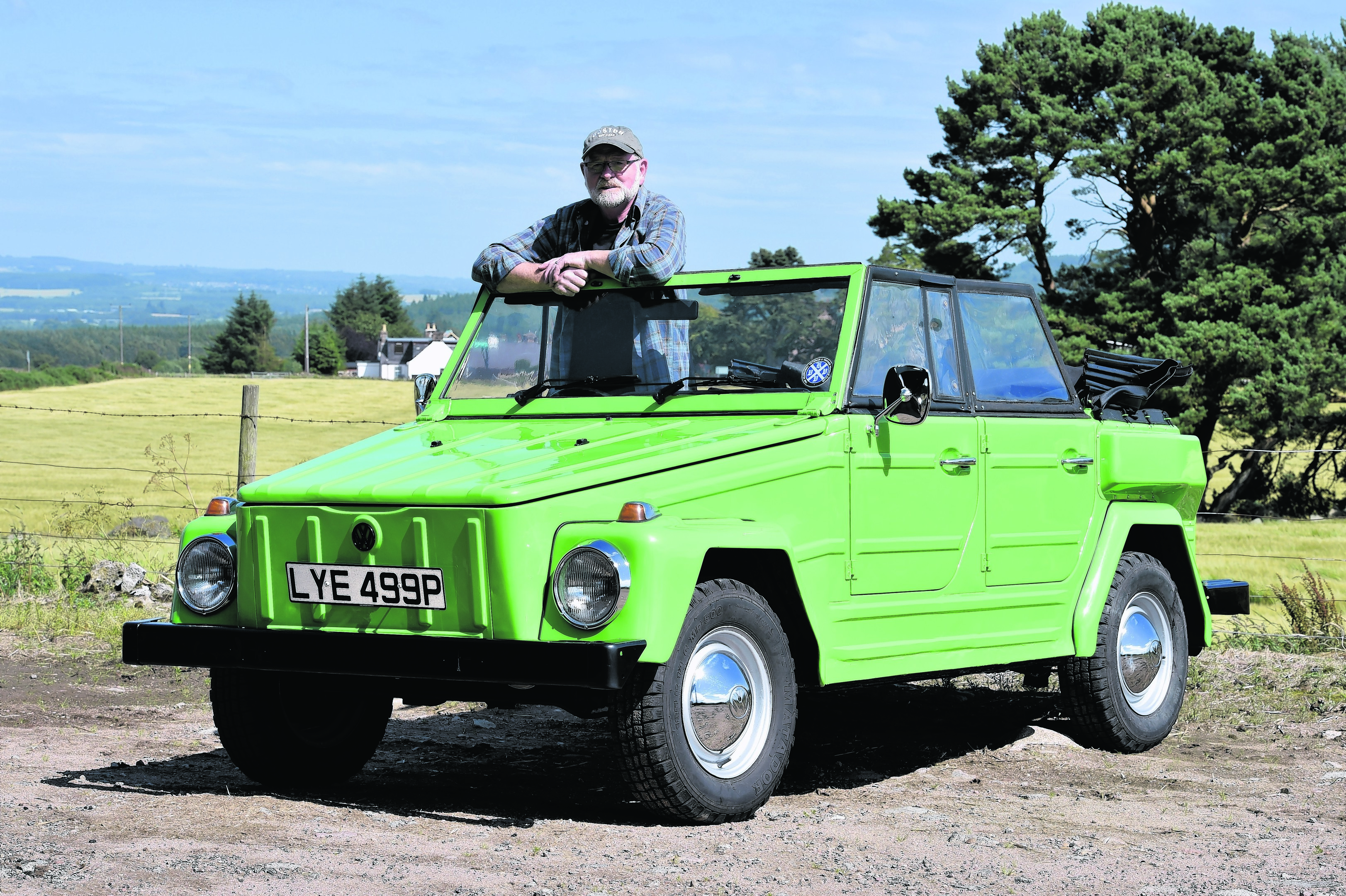 Don Whyte  from Newton Of Durris, Crathes with his VW Trekker. Picture by COLIN RENNIE