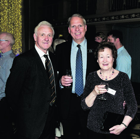 Bert McIntosh, Mike Brown and Moira McIntosh