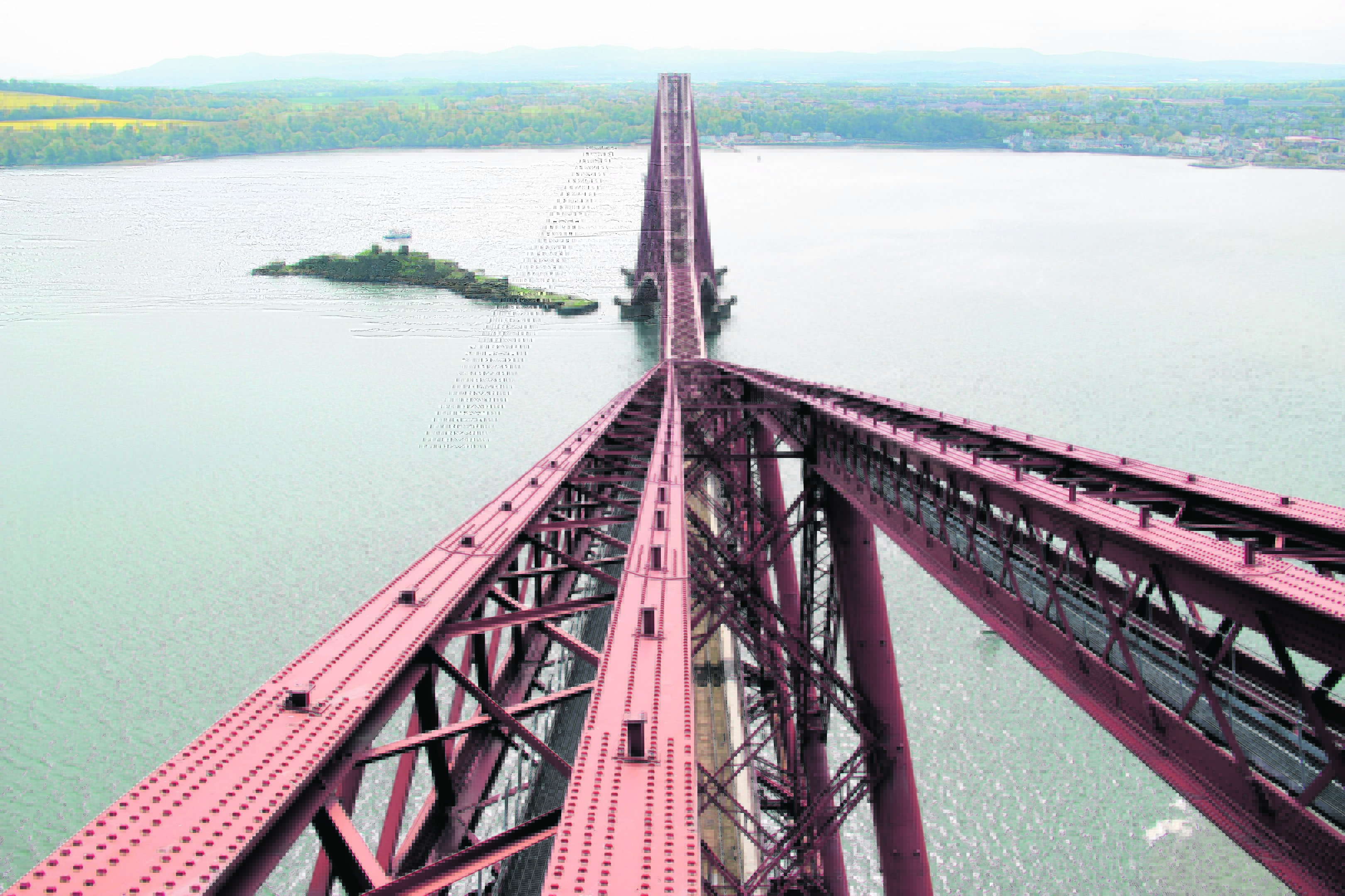 Spectacular views from the top of the Forth Bridge