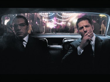 Tom Hardy as the Kray twins