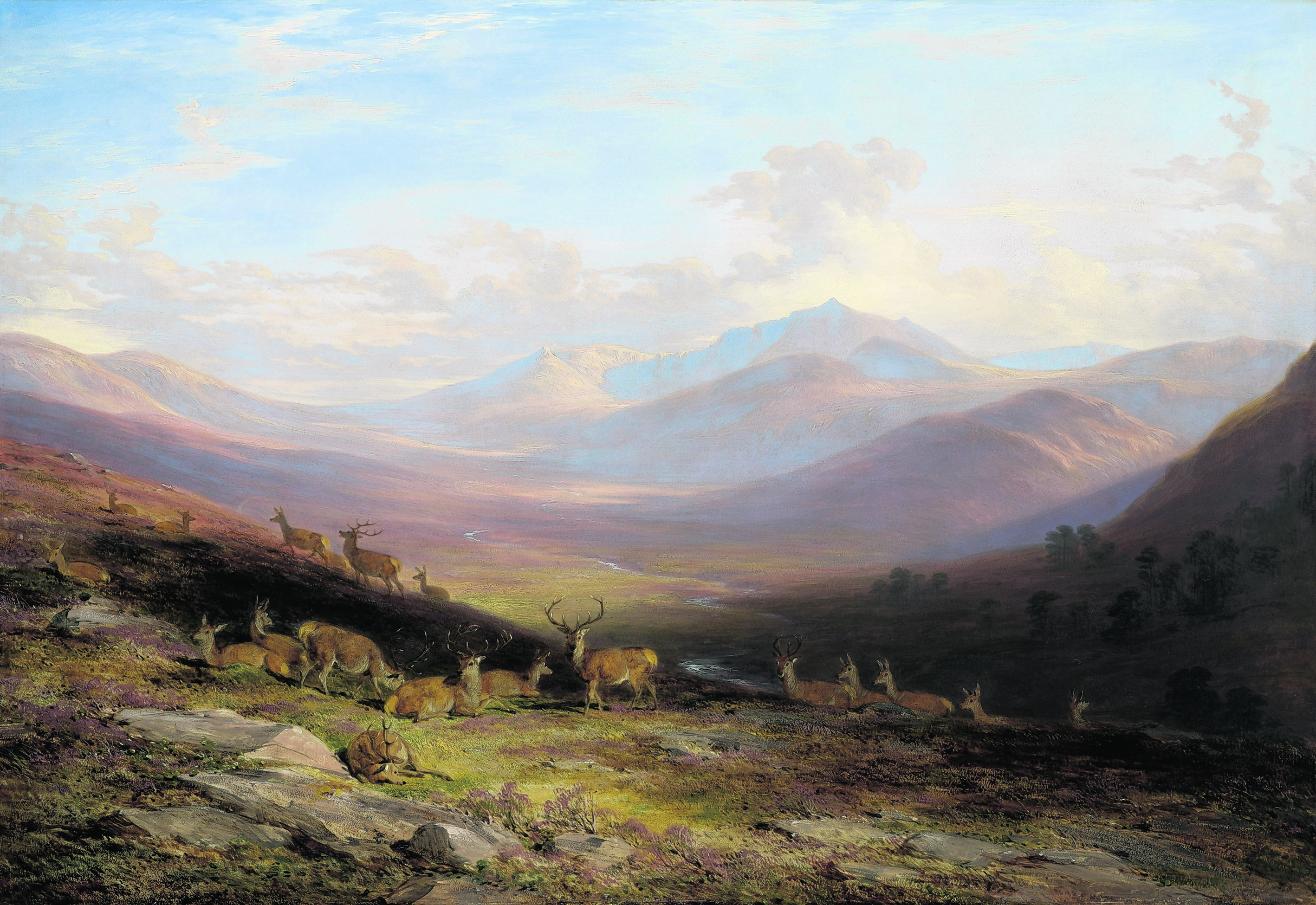 James Giles, A View of Lochnagar, 1848. Oil on panel