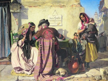 John Phillip, The Letter Writer of Seville, 1854. Oil on canvas