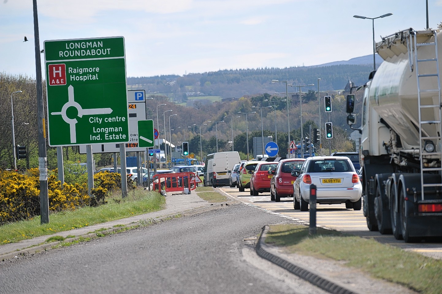 The Longman roundabout outside Inverness.