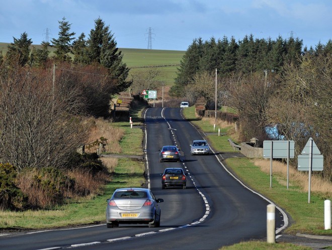 The A90 Aberdeen to Peterhead road