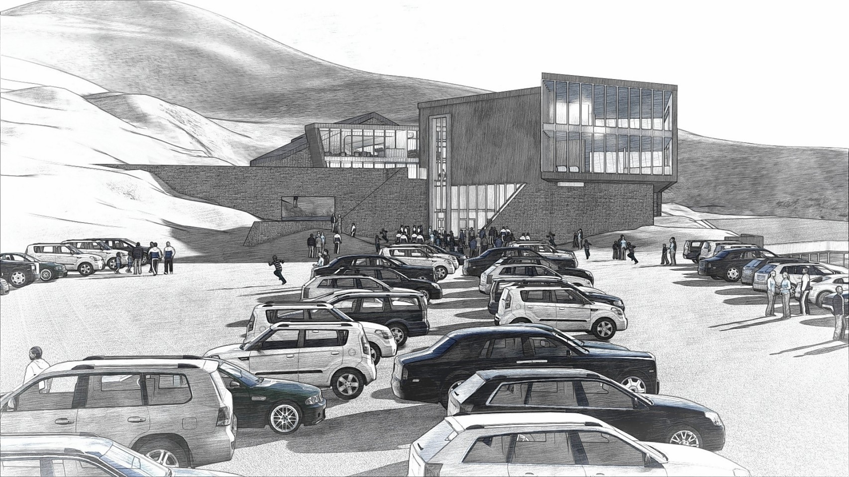 Artist impressions of plans for the Cairngorms snowsports centre