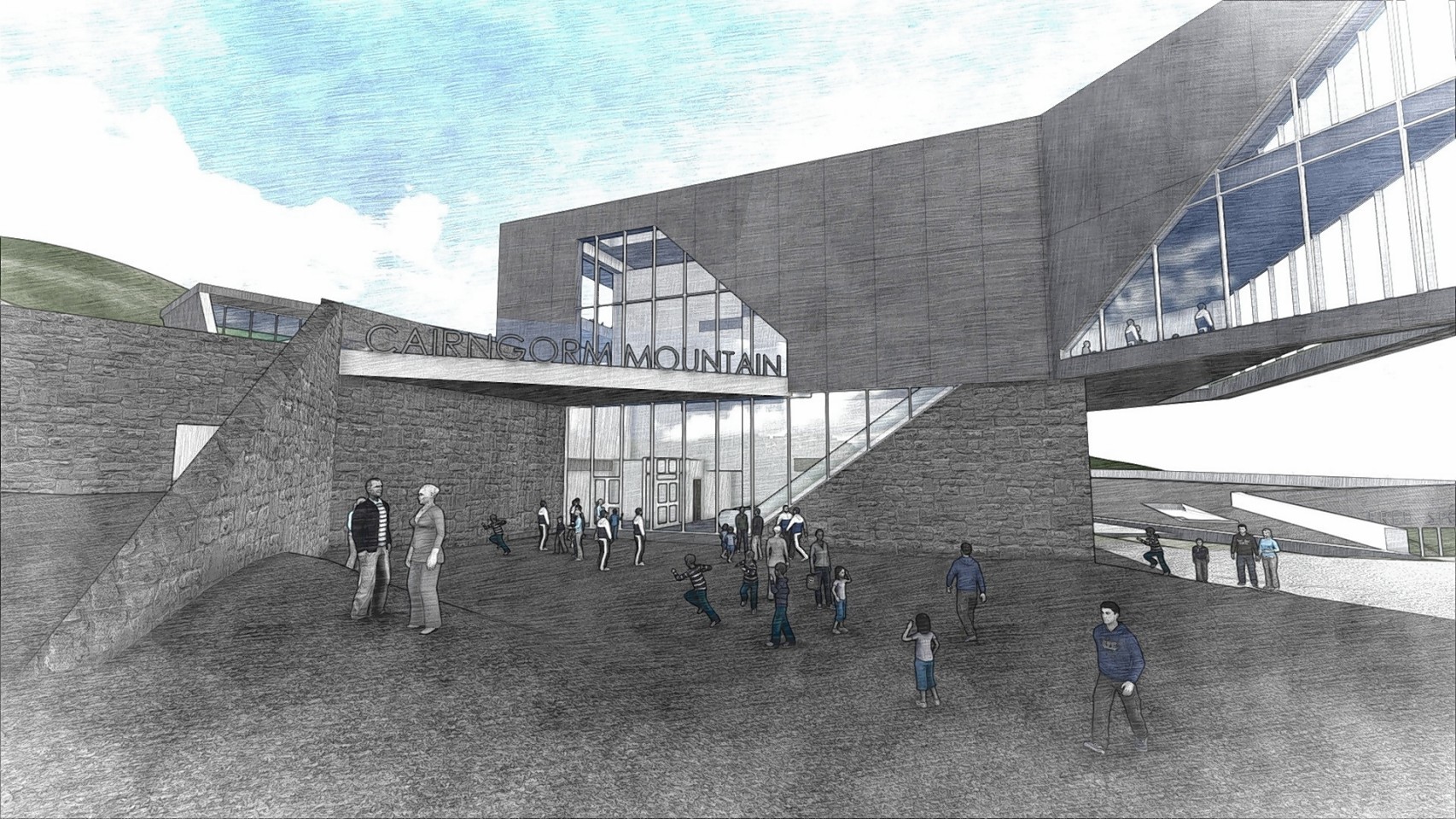 Artist impressions of plans for the Cairngorms snowsports centre