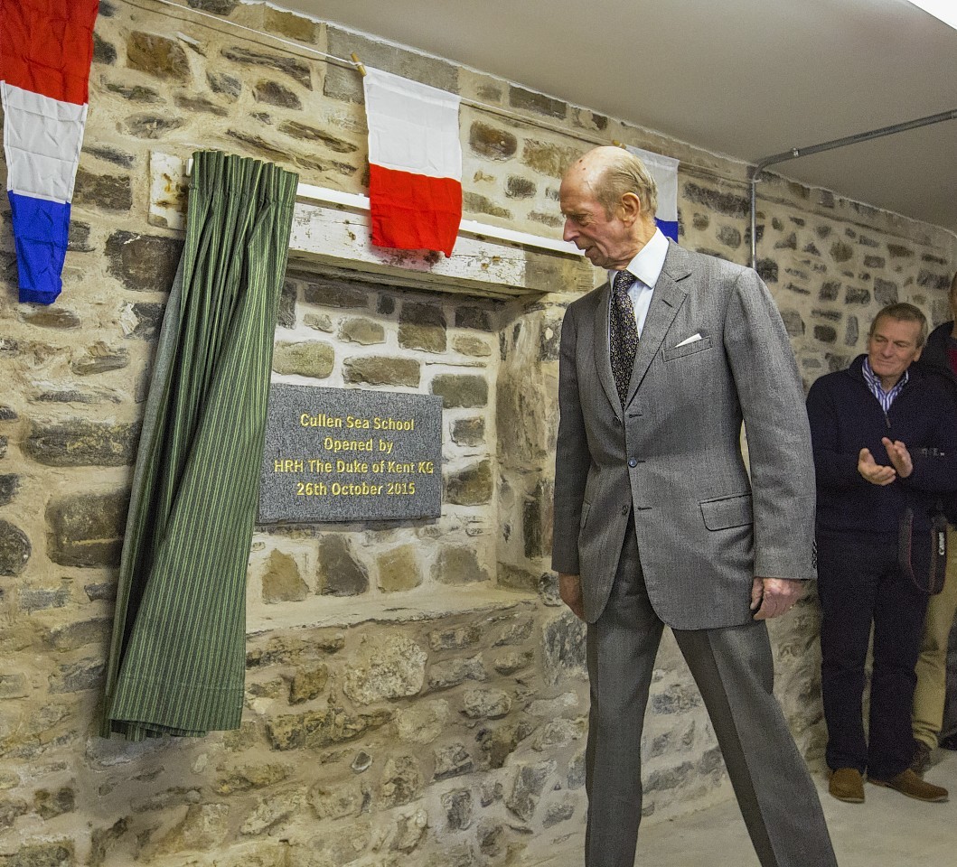 Duke of Kent unveils the new Cullen Sea School