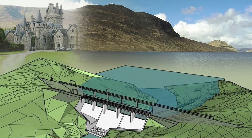 An artist impression of the dam