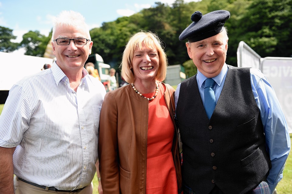 Sandy Adam, Anne Adam, and David Urquhart. Picture by Gordon Lennox