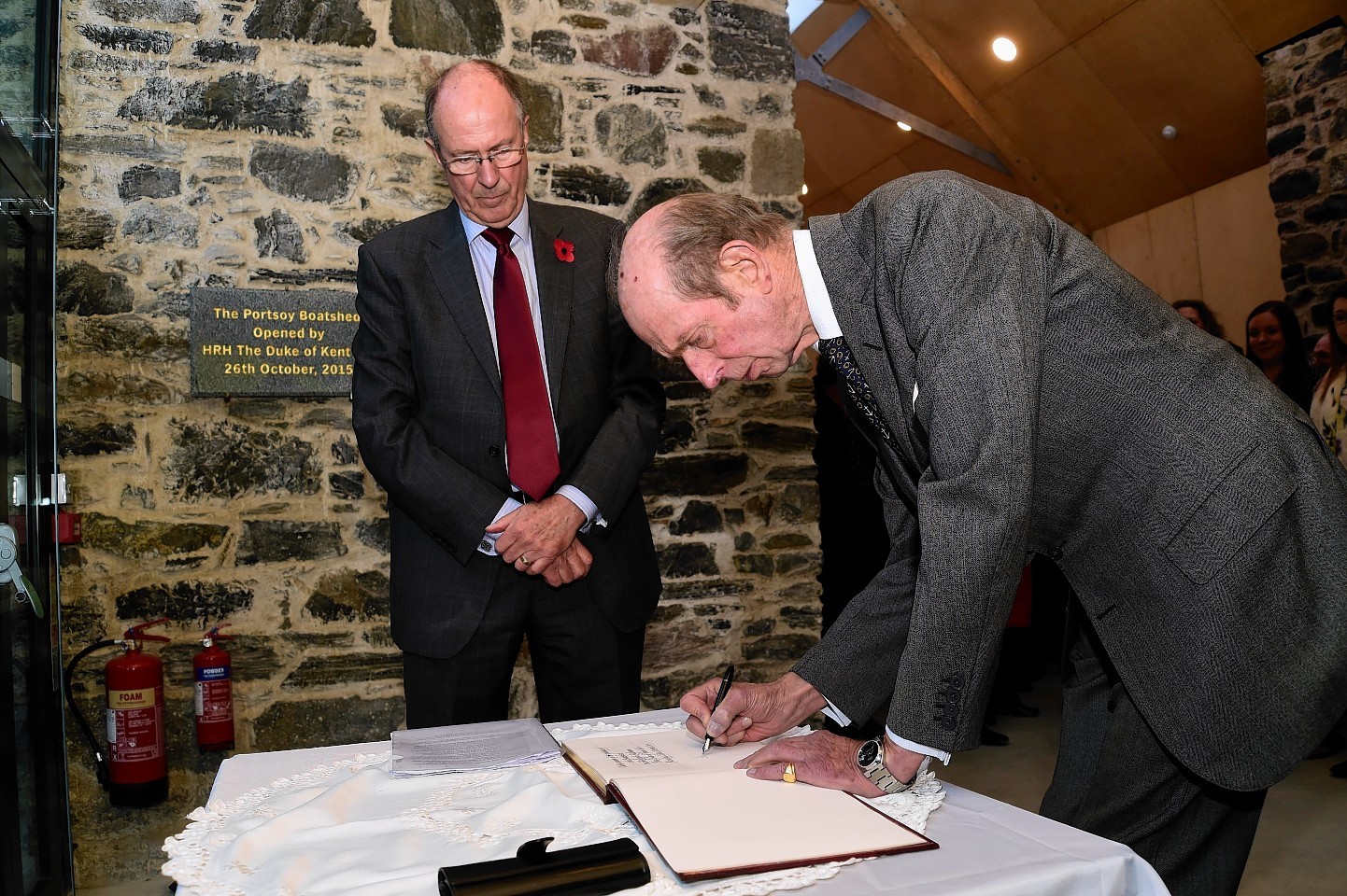 The Duke of Kent on his visit to Portsoy