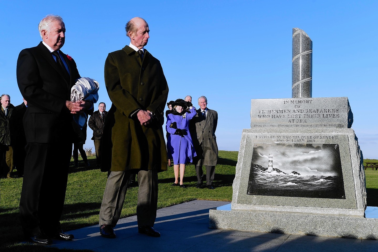 The Duke of Kent on his visit to Moray