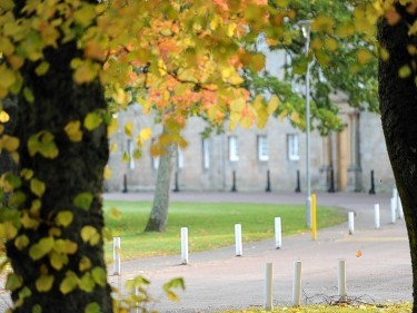 The beautiful grounds surrounding Gordonstoun in Moray 